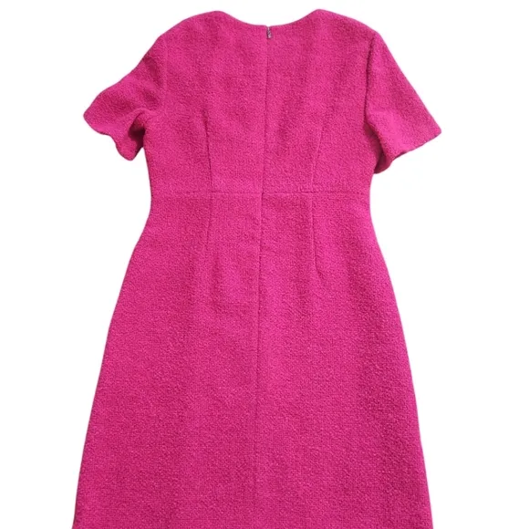 Hugo Boss Woman's Short Sleeve Tweed A line Scoop neckline Mini Dress