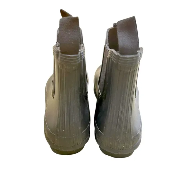 Hunter Black Rubber pull on short original Chelsea Boots size 10