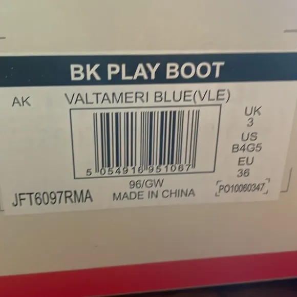 Hunter Boots Kids Short Play Big Kids 4/5 Valtameri Blue NIB