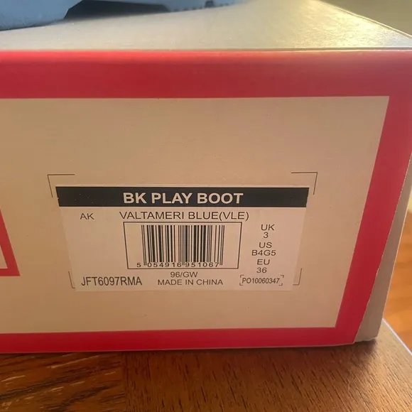 Hunter Boots Kids Short Play Big Kids 4/5 Valtameri Blue NIB