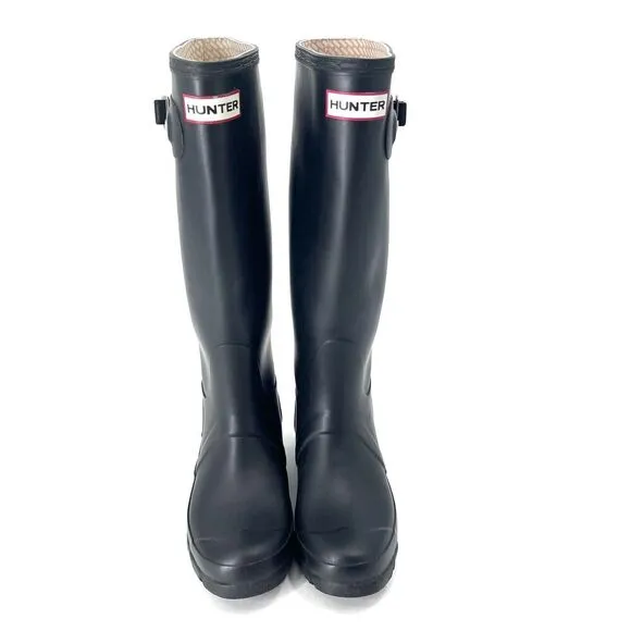 HUNTER Original Black Rubber Tall Rain Boots