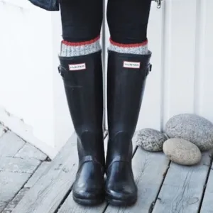 HUNTER Original Black Rubber Tall Rain Boots