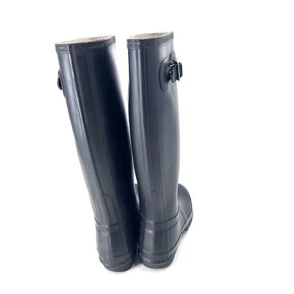 HUNTER Original Black Rubber Tall Rain Boots