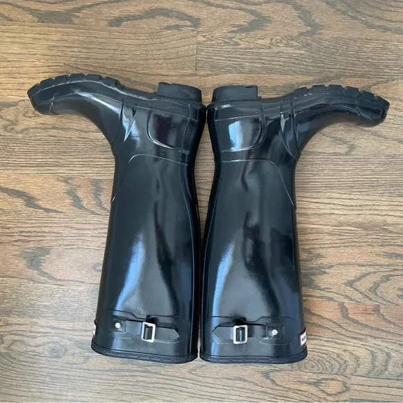 Hunter original gloss tall rain boots size M5 F6