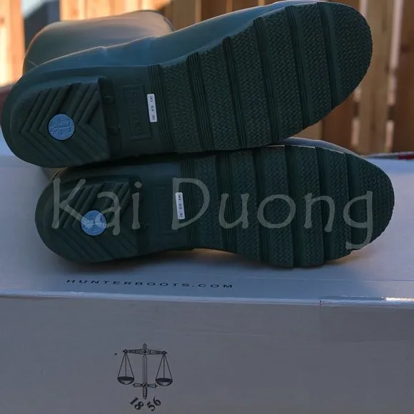 Hunter Original Women Tall Matte GREEN Rain Boots