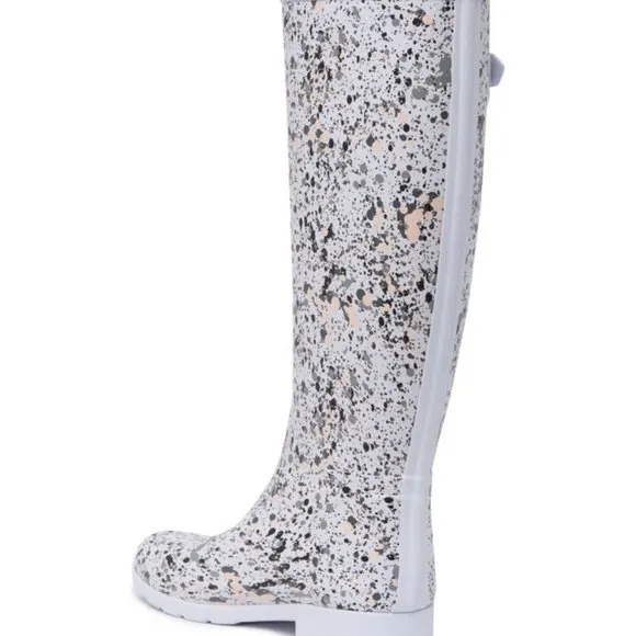 HUNTER Particle Print Spurrey Rain Boots