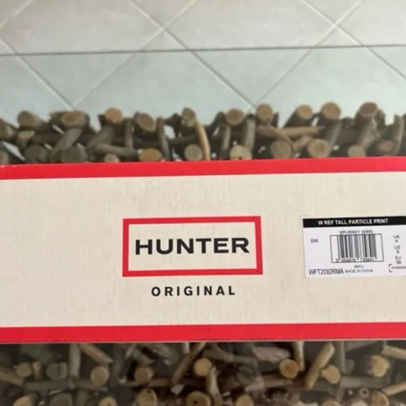 HUNTER Particle Print Spurrey Rain Boots