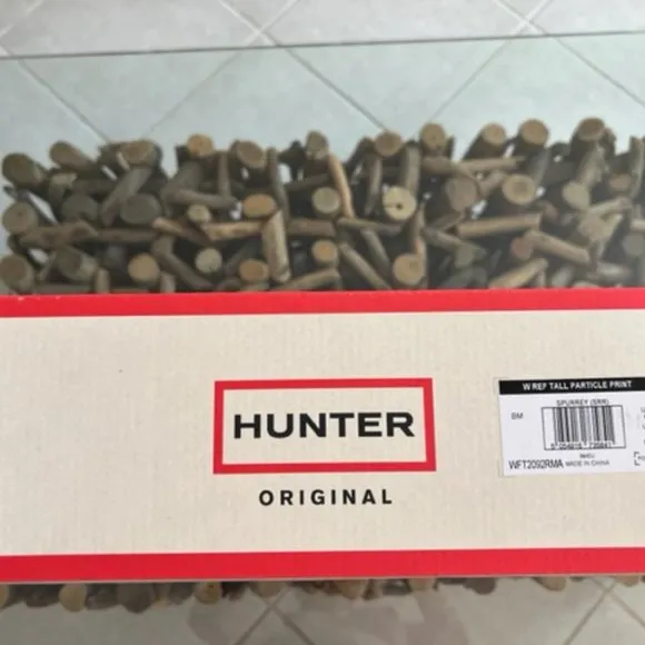 HUNTER Particle Print Spurrey Rain Boots