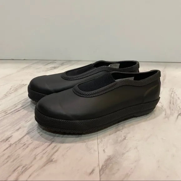 Hunter Plimsoll Black Kids Waterproof Shoes
