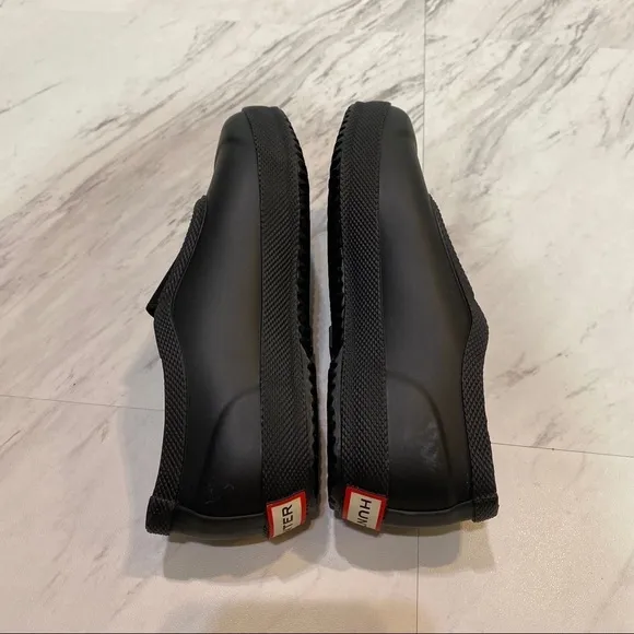 Hunter Plimsoll Black Kids Waterproof Shoes