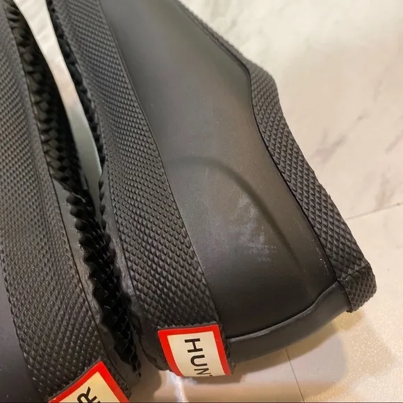 Hunter Plimsoll Black Kids Waterproof Shoes