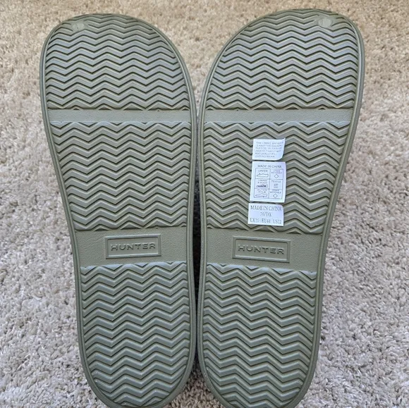 Hunter unisex in/out bloom algae foam insulated clog US 12