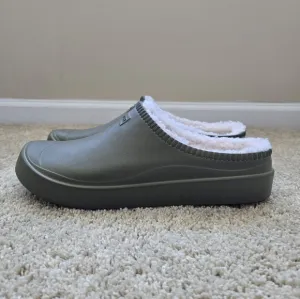 Hunter unisex in/out bloom algae foam insulated clog US 12
