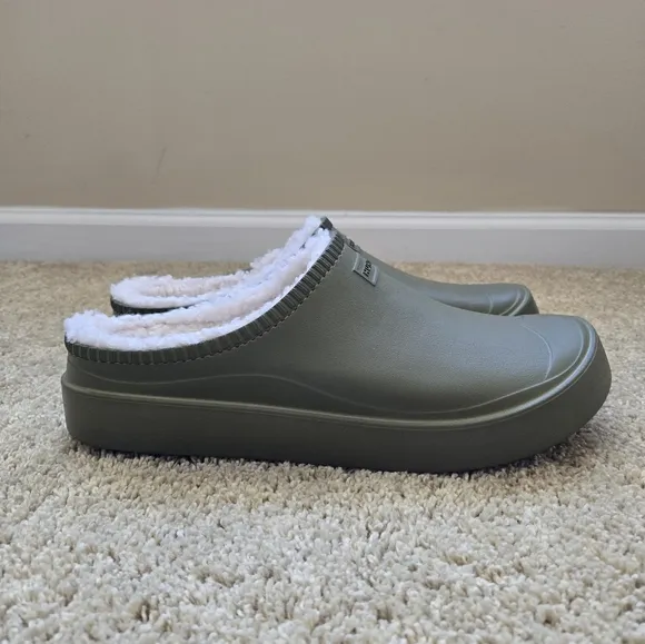 Hunter unisex in/out bloom algae foam insulated clog US 12