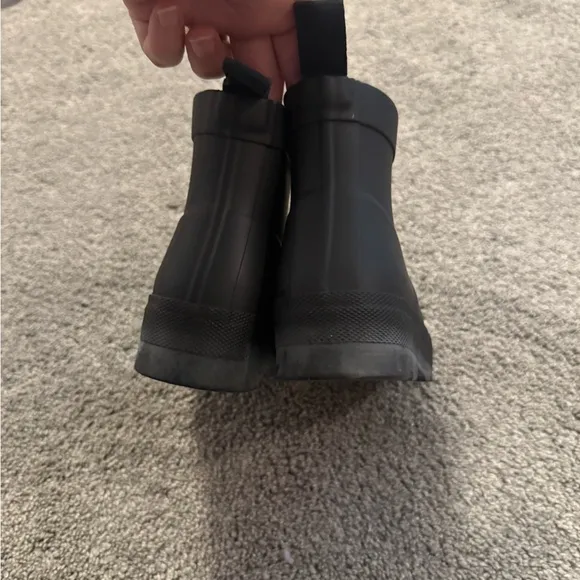 Hunter Wellies Black Play Short Rain Boots Sz 12