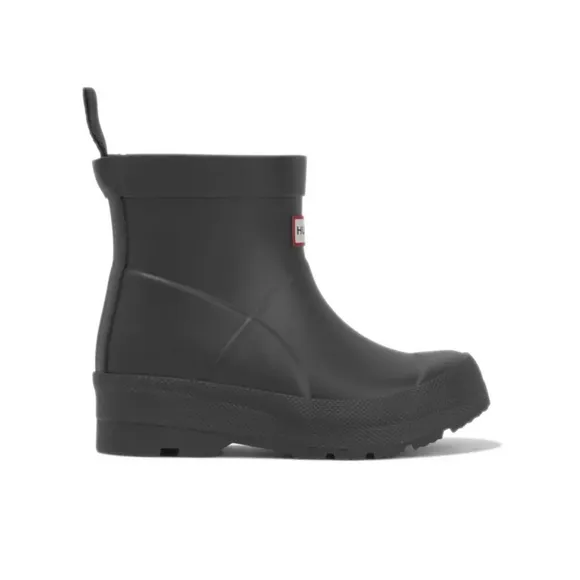 Hunter Wellies Black Play Short Rain Boots Sz 12