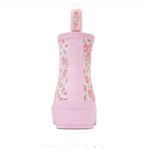 Hunter x LoveShackFancy women’s Short Rose Heart Rain Boot