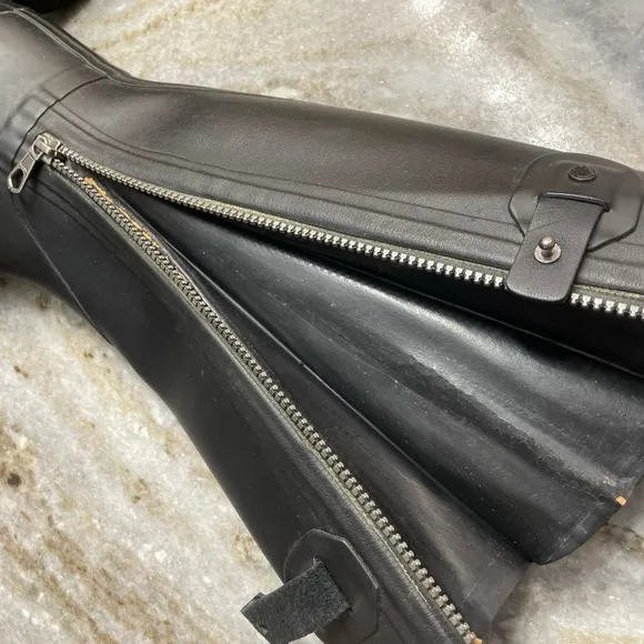 Hunter X Rag &amp; Bone Black Tall Hunter Boots Women’s 8
