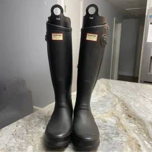 Hunter X Rag &amp; Bone Black Tall Hunter Boots Women’s 8