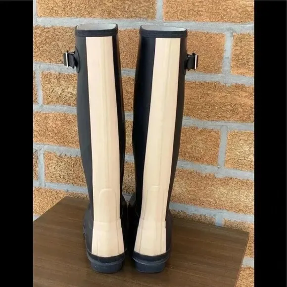 Hunter original stripe tall boots sz 8
