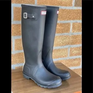 Hunter original stripe tall boots sz 8