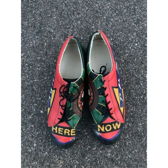 ICON genuine leather shoes sneakers casino roulette sz 13 womens