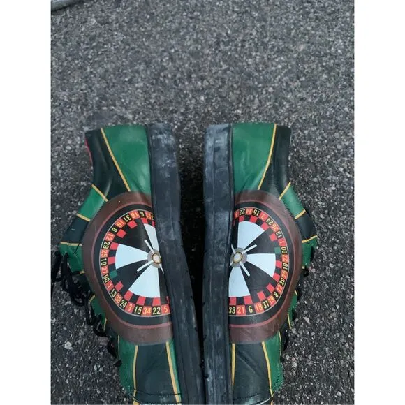 ICON genuine leather shoes sneakers casino roulette sz 13 womens