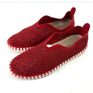Ilse Jacobsen Hornbaek Tulip Sneaker 36 Deep Red Womens Slip On Shoes