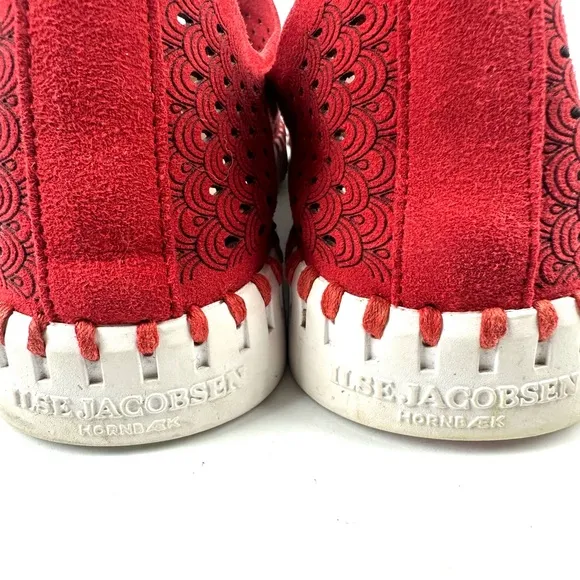 Ilse Jacobsen Hornbaek Tulip Sneaker 36 Deep Red Womens Slip On Shoes