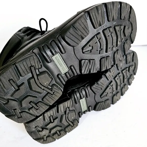 Interceptor Mens Tactical‎ Military Black Steel Toe Work Boots Sz 8 - Bo399.3