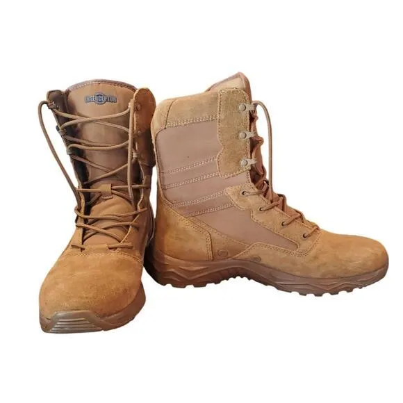 Interceptor Mens Work Boots Sz 10.5 Tan Suede Military Tactical‎