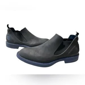 Ishu Mens Ankle Black Rain boots RubberITALY Waterproof Shoes