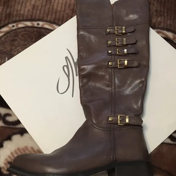 Italian Leather tall boots