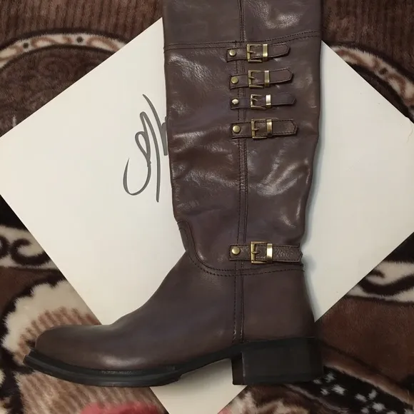 Italian Leather tall boots
