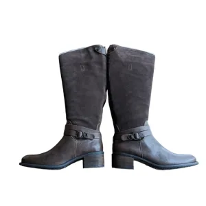 J. Jill brown leather and suede tall boots sz 8.5 NWOT