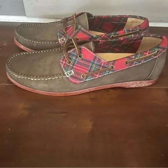 Jack Rogers Easton leather slip on boat shoes 11