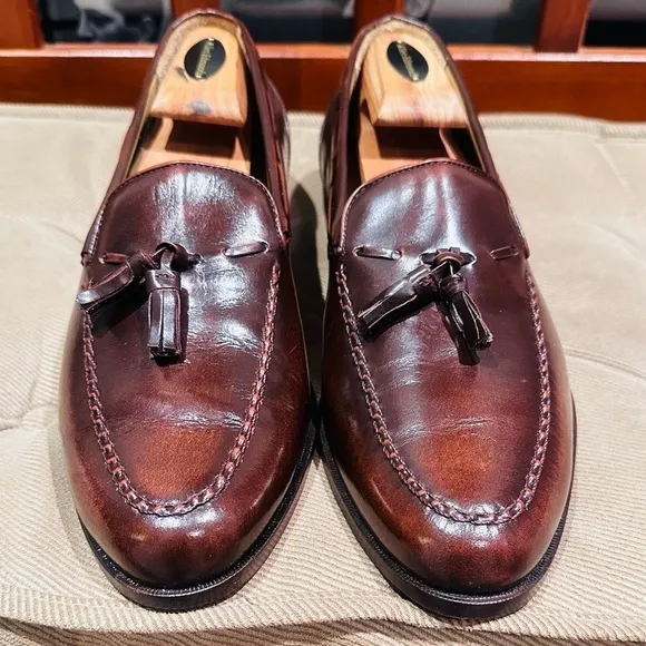 Jarman Tassel Burgundy Loafers.