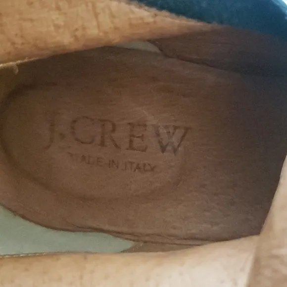 J.Crew Nottingham Tall Leather Boots in Gray/Blue Size 6