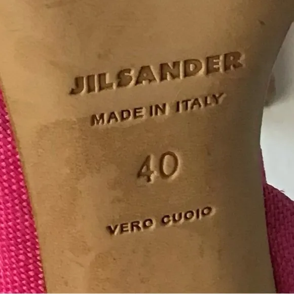 Jill Sander Minimalist Contemporary timeless shoes crafted in Italy luxury Sz 40