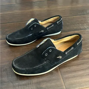 John Varvatos  USA men’s suede leather boat shoe 13M