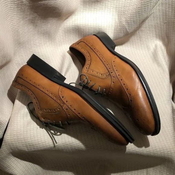 Johnston &amp; Murphy brown leather oxford, 8.5