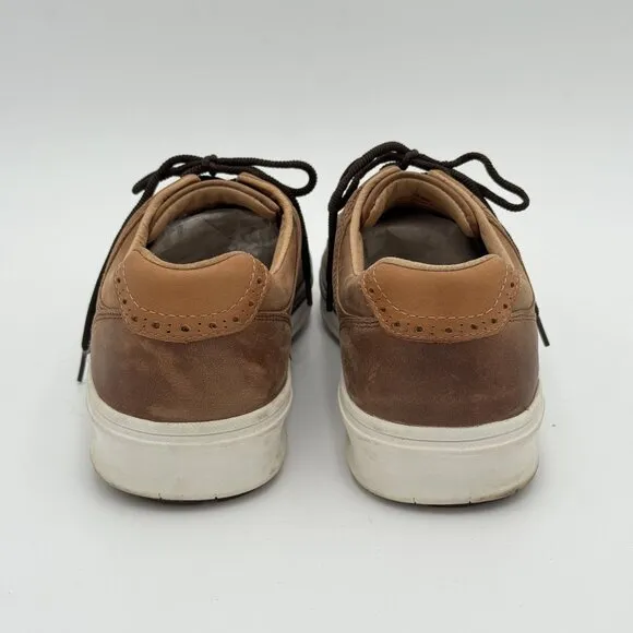 Johnston &amp; Murphy Golf McGuffey GL2 Hybrid Mens Waterproof Leather Shoes Brown