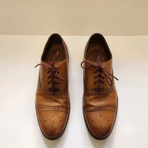 Johnston &amp; Murphy Men's Brown Leather Oxford Shoes Size 10M