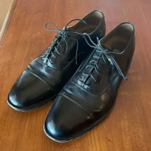 Johnston &amp; Murphy Optima Comfort Black Cap Shoes - 8.5