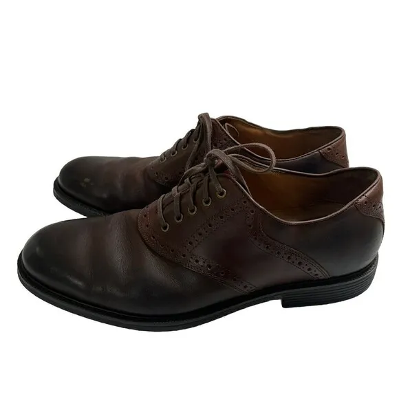 JOHNSTON &amp; MURPHY Waterproof  Mens Shoes Sheepskin Leather Oxford - Size 10M