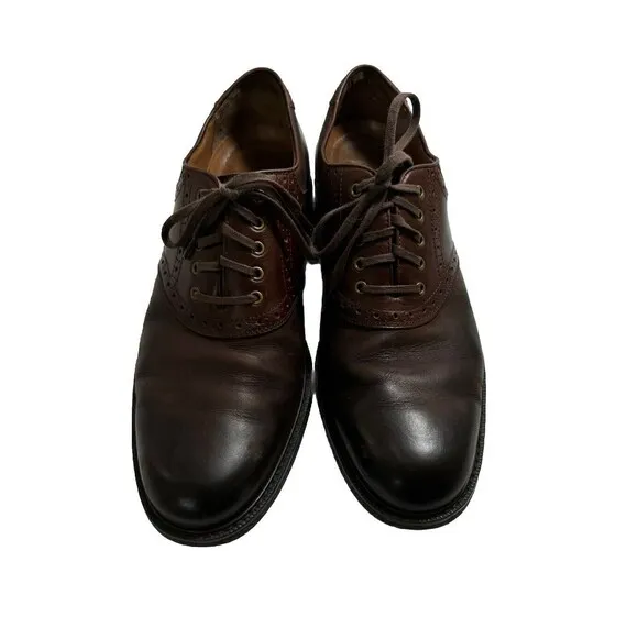 JOHNSTON &amp; MURPHY Waterproof  Mens Shoes Sheepskin Leather Oxford - Size 10M