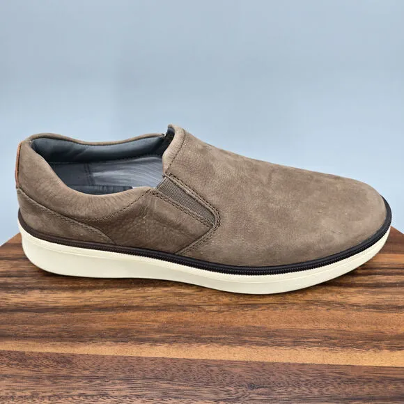 Johnston &amp; Murphy XC4 Shoes Men's 8 M Brown Leather Slip On Waterproof Loafers