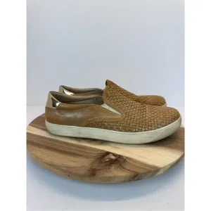 JOHNSTON &amp; MURPHY Elaina Gold Slip on Sneakers Shoes Women's 10