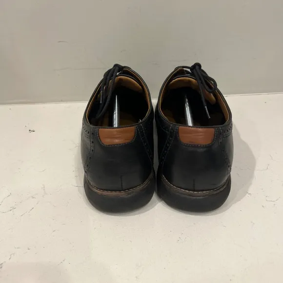 Johnston Murphy Dress Shoes Mens 12 Wingtip Oxford Leather Black
