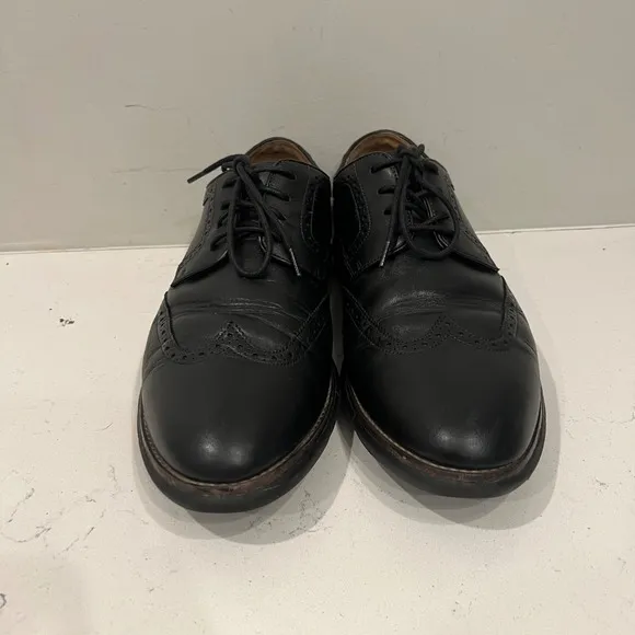 Johnston Murphy Dress Shoes Mens 12 Wingtip Oxford Leather Black